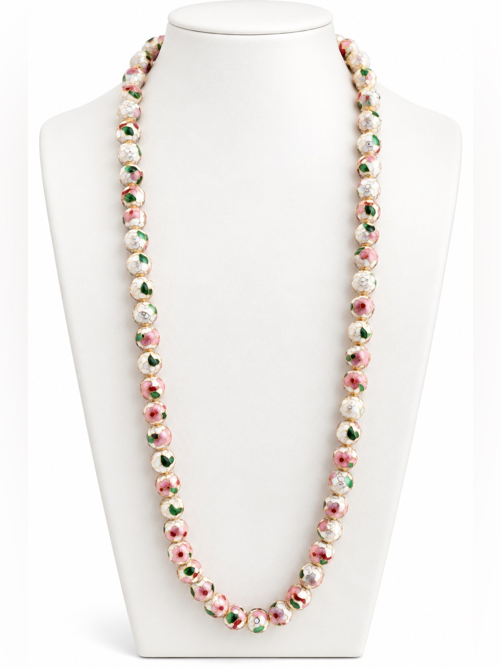 Cloisonné 8mm Beaded Necklace